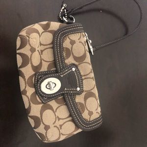 Signature Coach wristlet